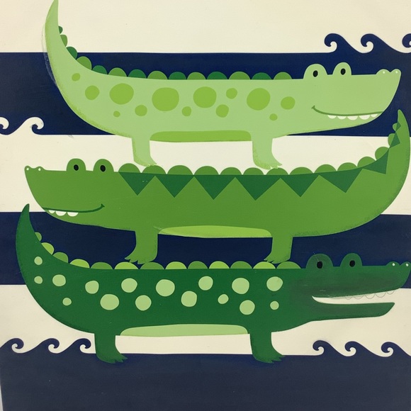 CHILDREN’S ALLIGATOR 🐊 CANVAS WALL ART - Picture 2 of 7